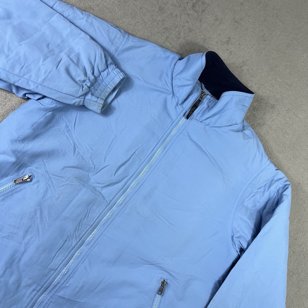VTG LL Bean Jacket Women's Medium Fleece Lined Blue 0WY23